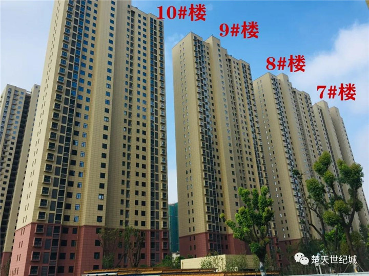 楚天世纪城5月工程进度：11号楼、12号楼进入验收阶段