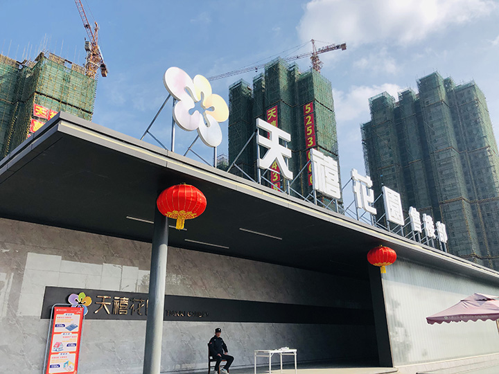 天禧花园3月工程进度： 工地上正在火热施工中！