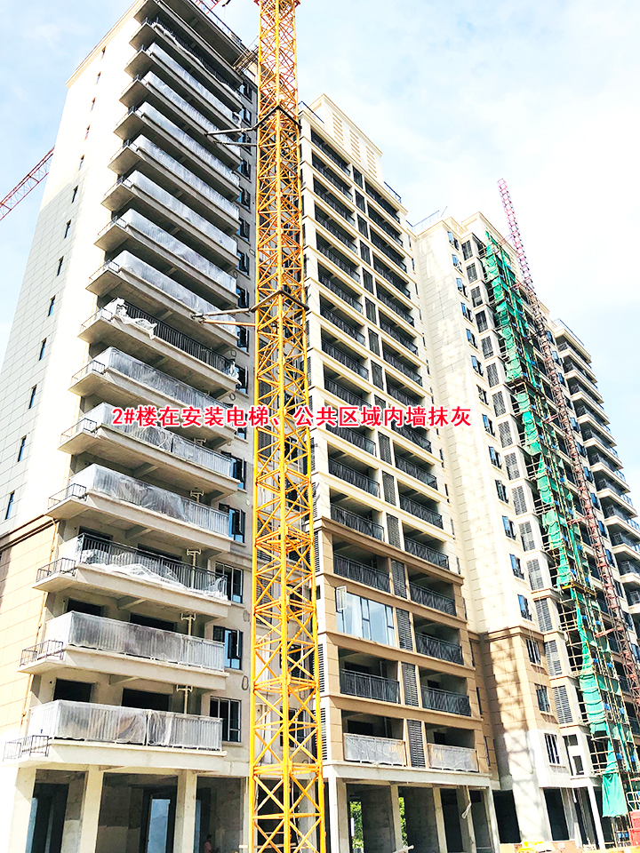 碧水园·锦城6月工程进度：4号楼在建第六层