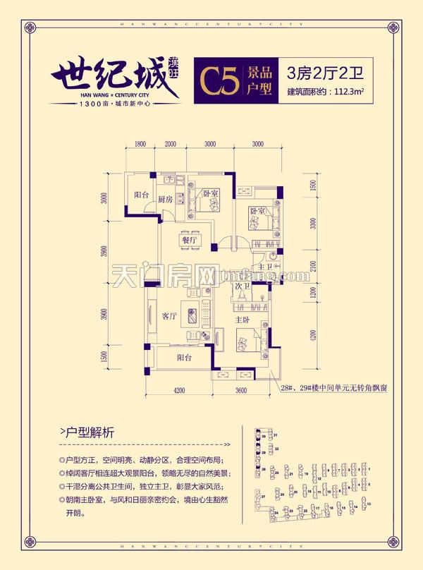 汉旺·世纪城C5户型
