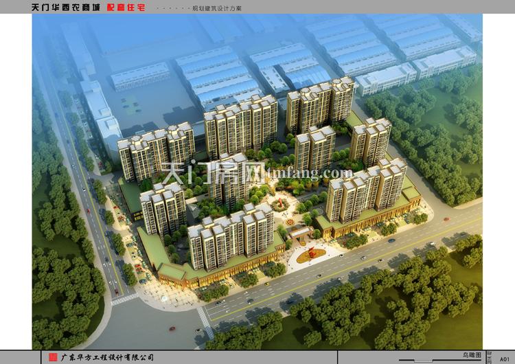 华西（天门）农商城农商城鸟瞰图