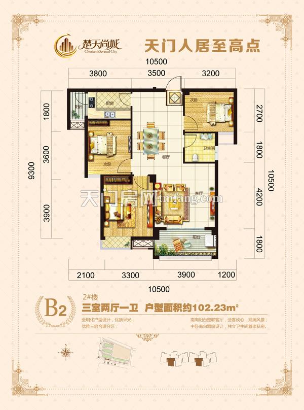 楚天尚城B2户型