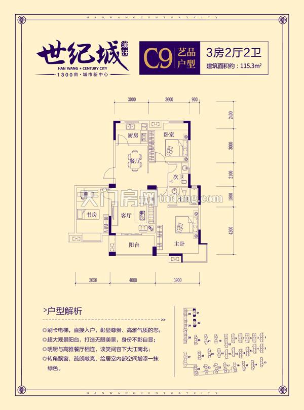 汉旺·世纪城C9户型