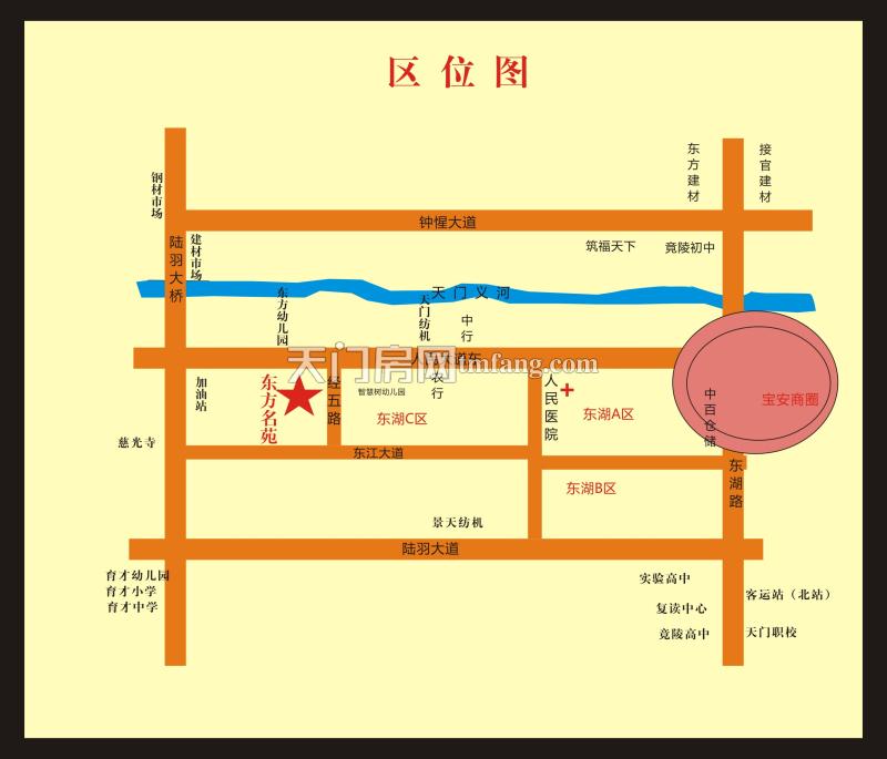 东方名苑区位图