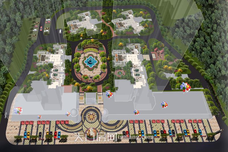 竟陵华府园林效果图