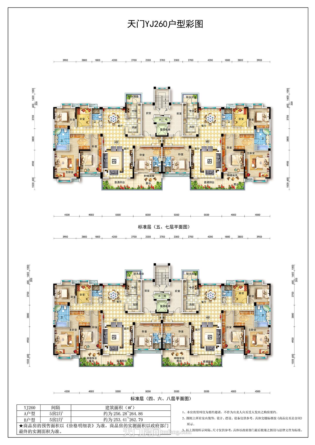 天门碧桂园2期天悦府天门YJ260平别墅