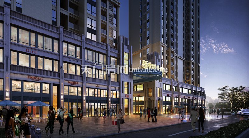 新宇城上城入口透视图