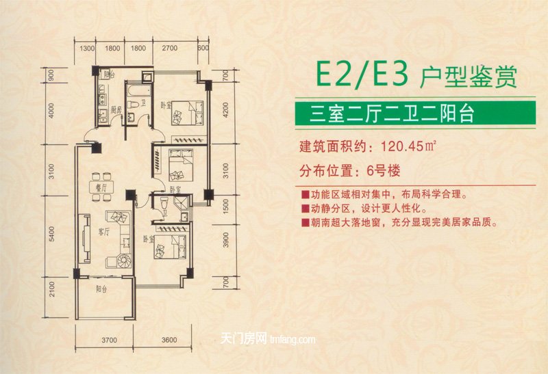 仁信·南洋星城E2/E3户型鉴赏