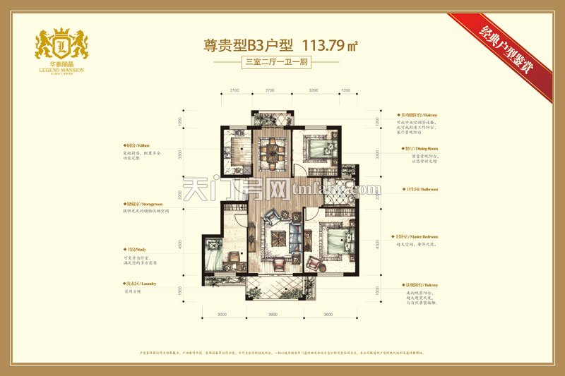 华泰丽晶B3户型