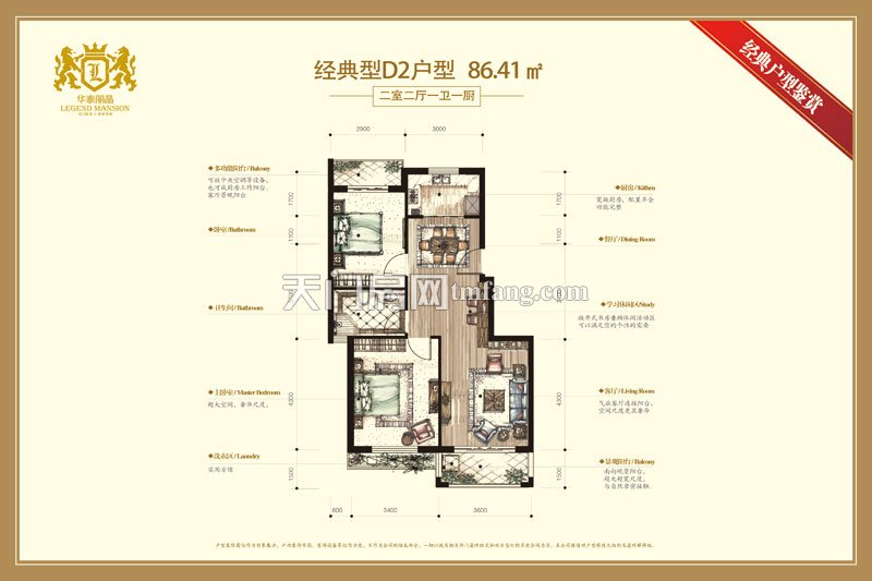 华泰丽晶D2户型