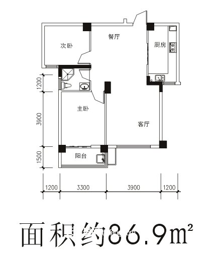 东湖金利屋二期户型图