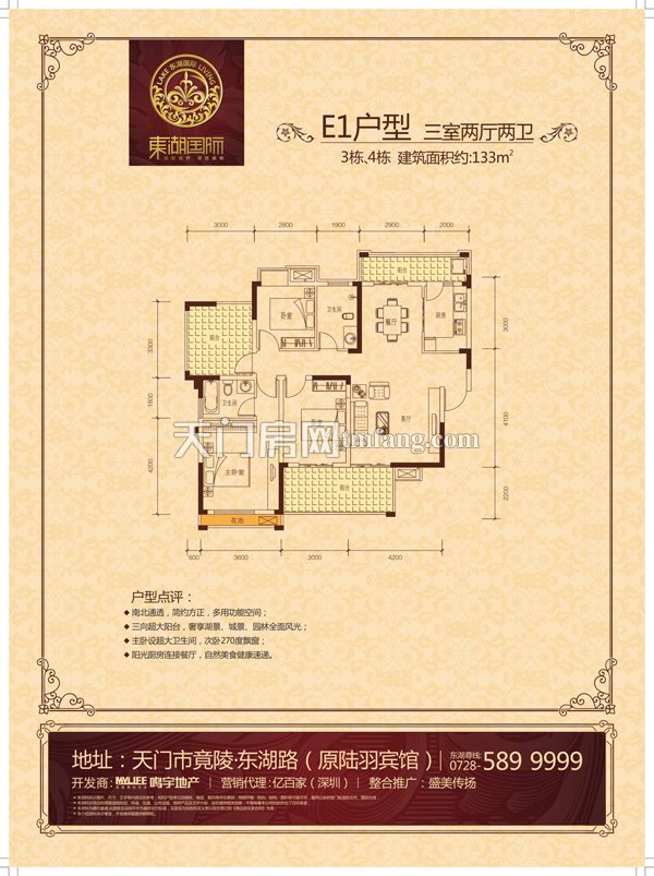 东湖国际E1户型