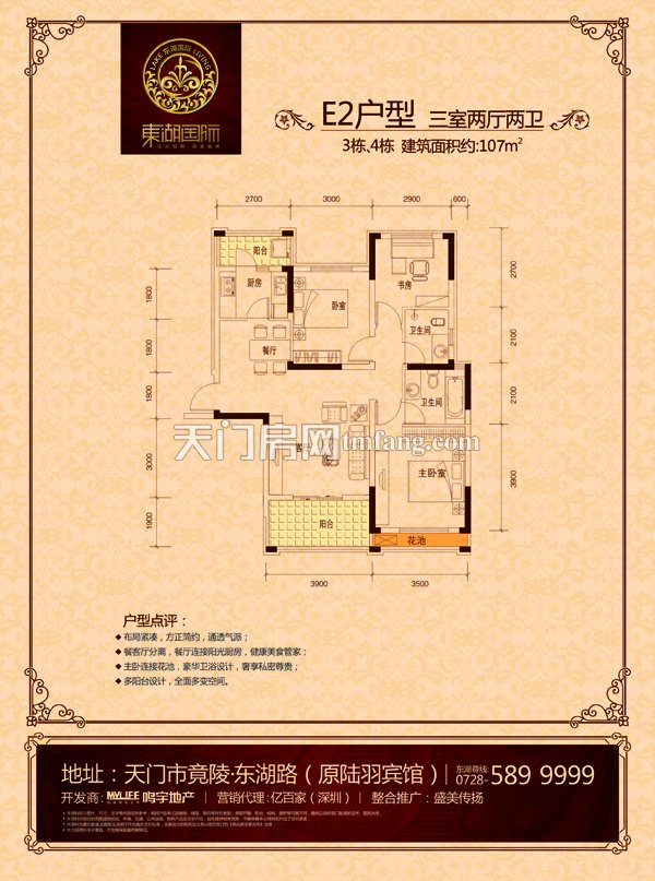 东湖国际E2户型