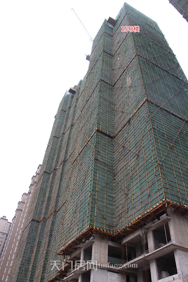 楚天尚城5月工程进度：4栋楼在完善内部隔断