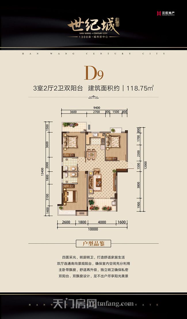 汉旺·世纪城D9户型