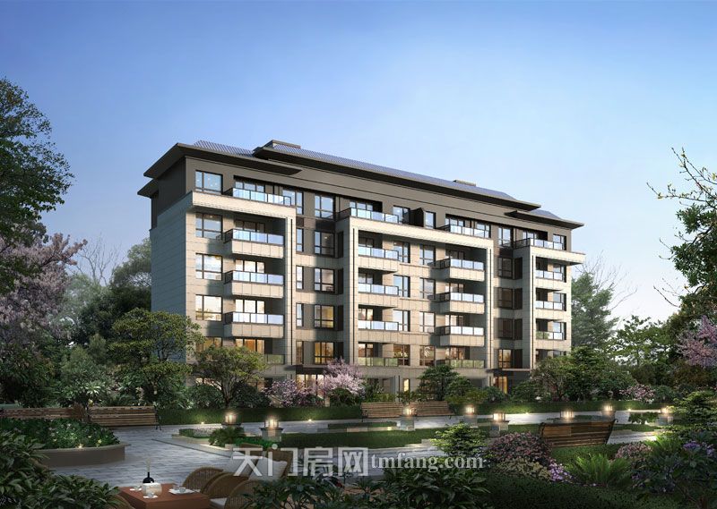 上坤北湖四季效果图