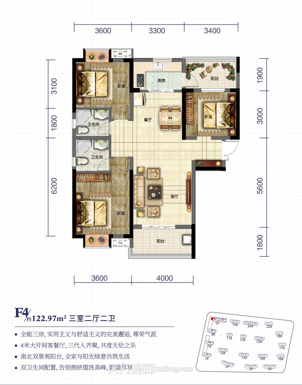 天门·卓尔生活城F4户型