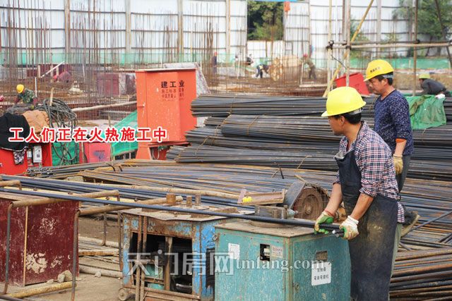 西湖新天地11月工程进度：工地上正在火热施工中