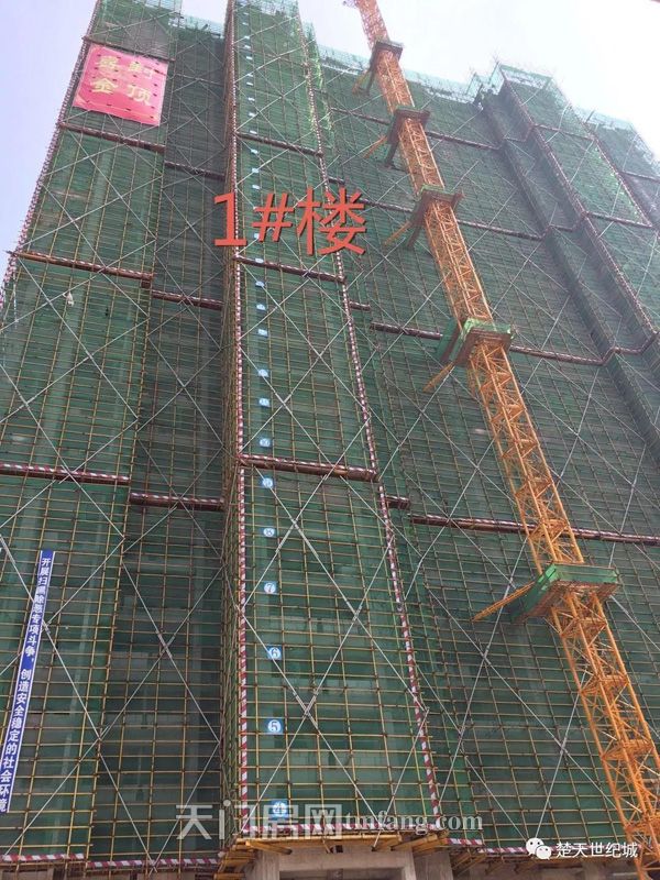 楚天世纪城1#楼喜封金顶：美好日子，越来越近！