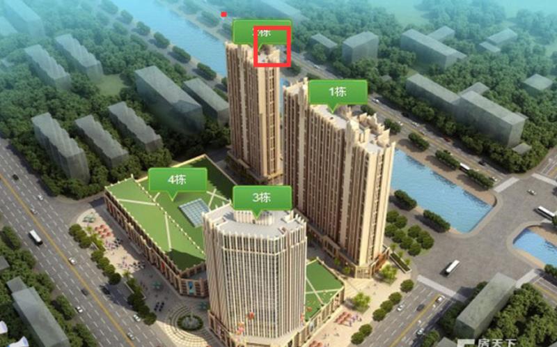 仁信国际两房毛坯电梯中层