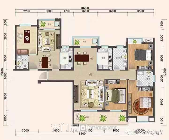 翰林水木清华1#A户型