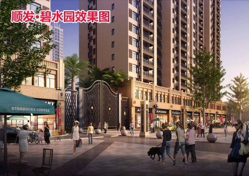 顺发·碧水园商铺效果图