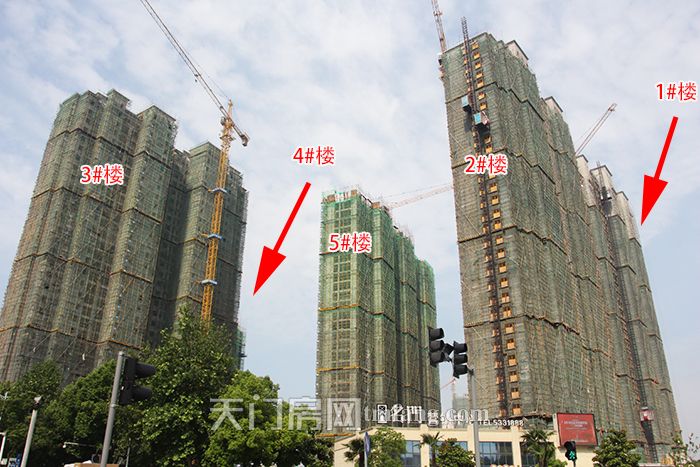 家音传递：天门各大楼盘5月工程进度汇总