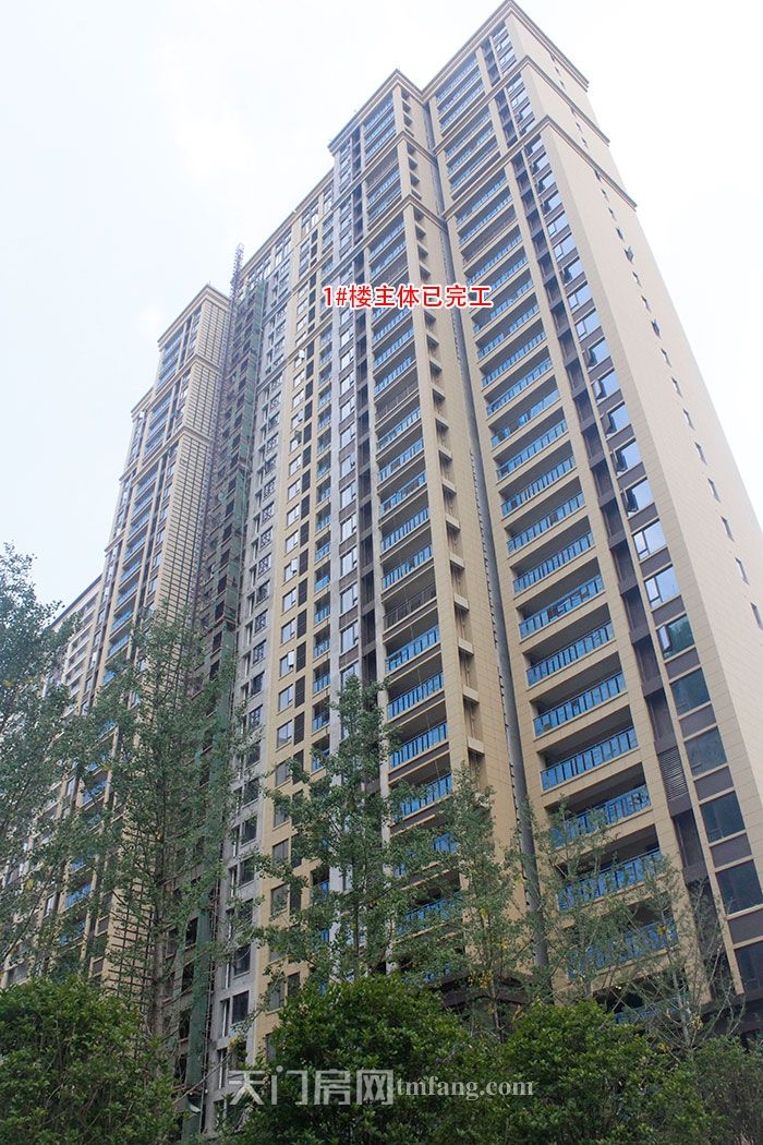 南德荟景湾6月工程进度：5#楼建至第24层