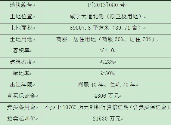 咸宁市 原卫校地块