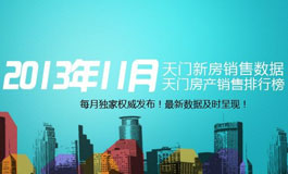 2013年11月天门房网新房销售数据分析