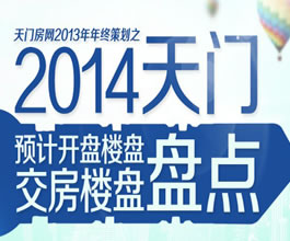 2014年 天门预计开盘和交房楼盘大盘点