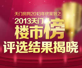 2013年度天门楼市榜评选结果揭晓