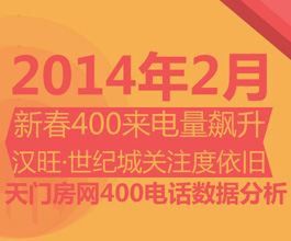 天门房网400购房热线2月来电分析报告