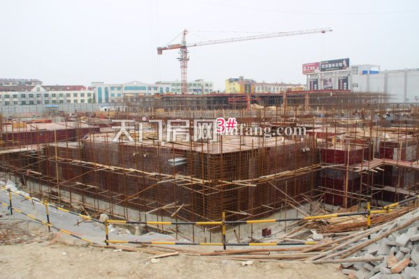 仁信·国际广场4月工程进度