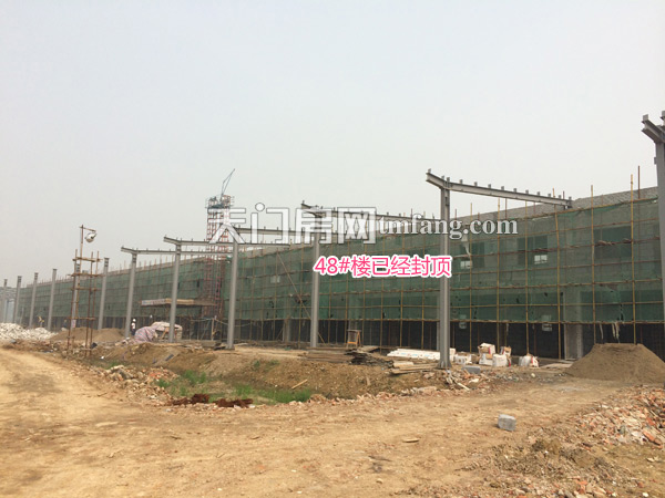 华西农商城5月工程进度：部分楼栋已经封顶
