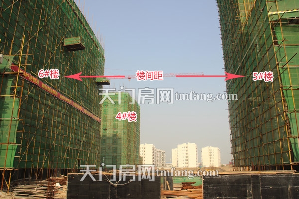 汇金国际5#楼后面的6#楼已经建至10层