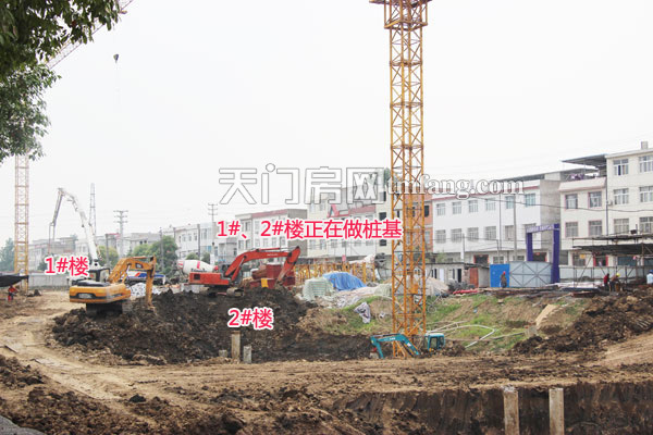 1#、2#楼正在做桩基