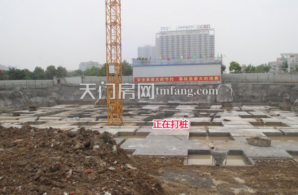 天地星座7月工程进度：项目正在做地下室