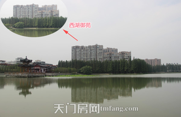 西湖御苑8月工程进度：西湖御苑御湖已动工