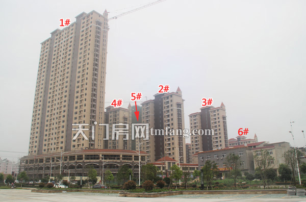 天城明珠8月工程进度：小区内配套基本完善