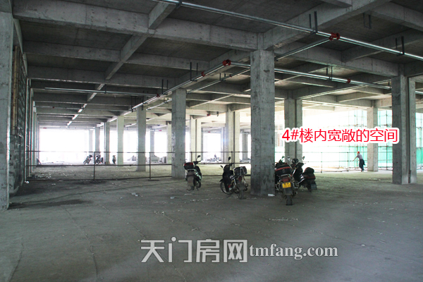 仁信国际广场9月工程进度 4#楼内宽敞的空间