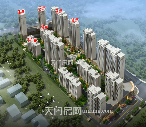 天宜华府9月工程进度：一期工程火热施工中