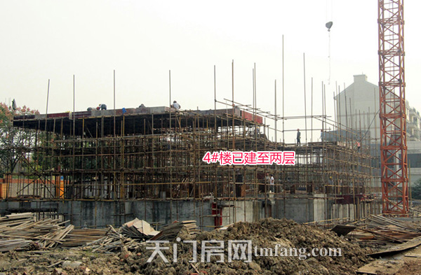 鑫龙中央公园4#楼已建至两层