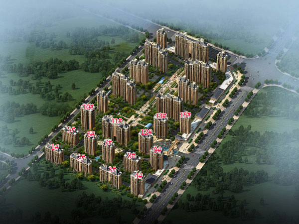 华泰丽晶10月工程进度 一期住宅与主干道完工