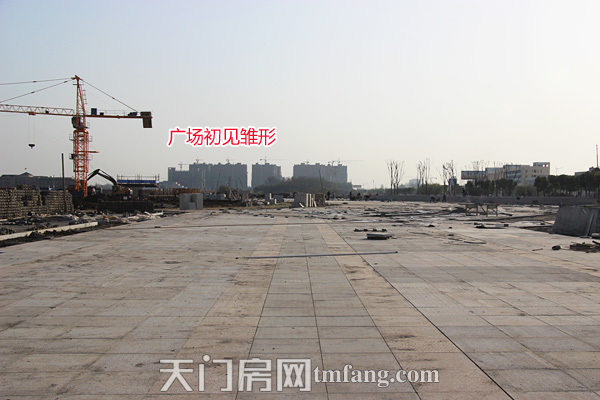 承天国际车城12月工程进度 广场初见雏形