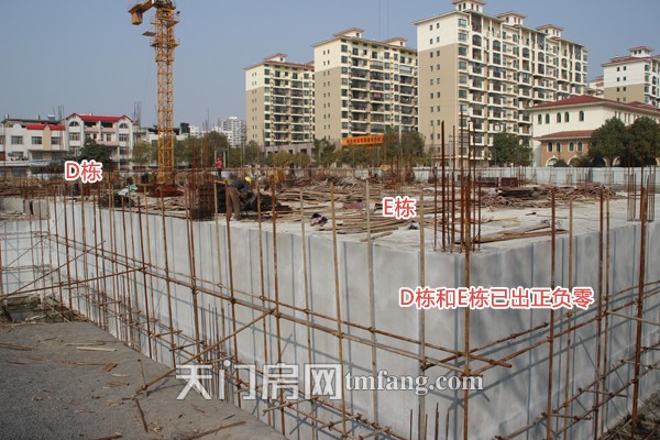 冠南汇侨城金桂园D栋和E栋已出正负零