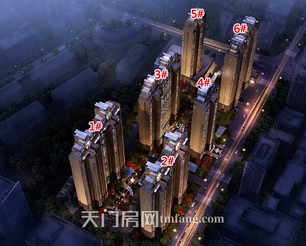 汇金国际4月工程进度 4-6#楼外粉接近完工