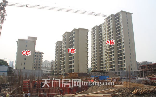 冠南汇侨城7月工程进度：D栋楼已建至第六层