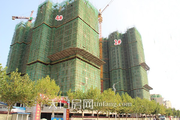 唐街·西湖一号9月工程进度：商业街基本完工