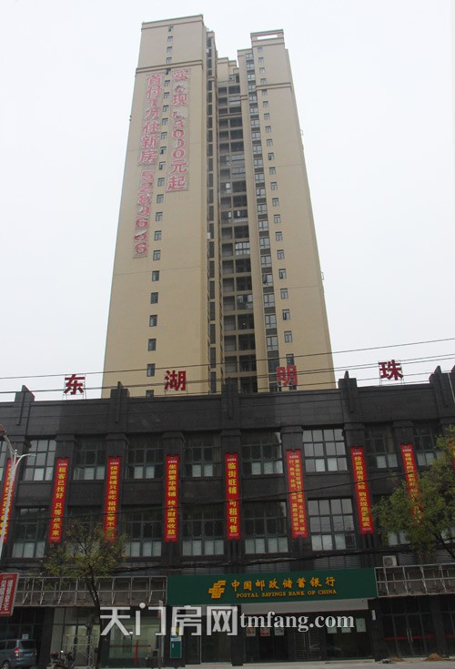 东湖明珠11月工程进度：沿街底商全城租售中